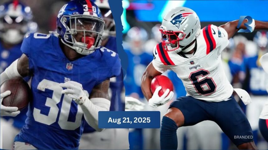 New York Giants vs New England Patriots Match Player Stats